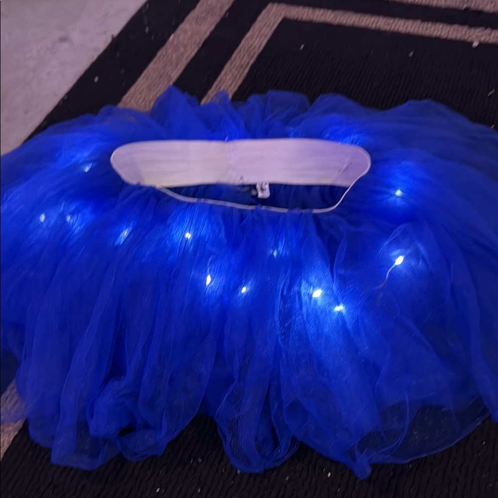 Blue LED Light-Up Tutu Skirt